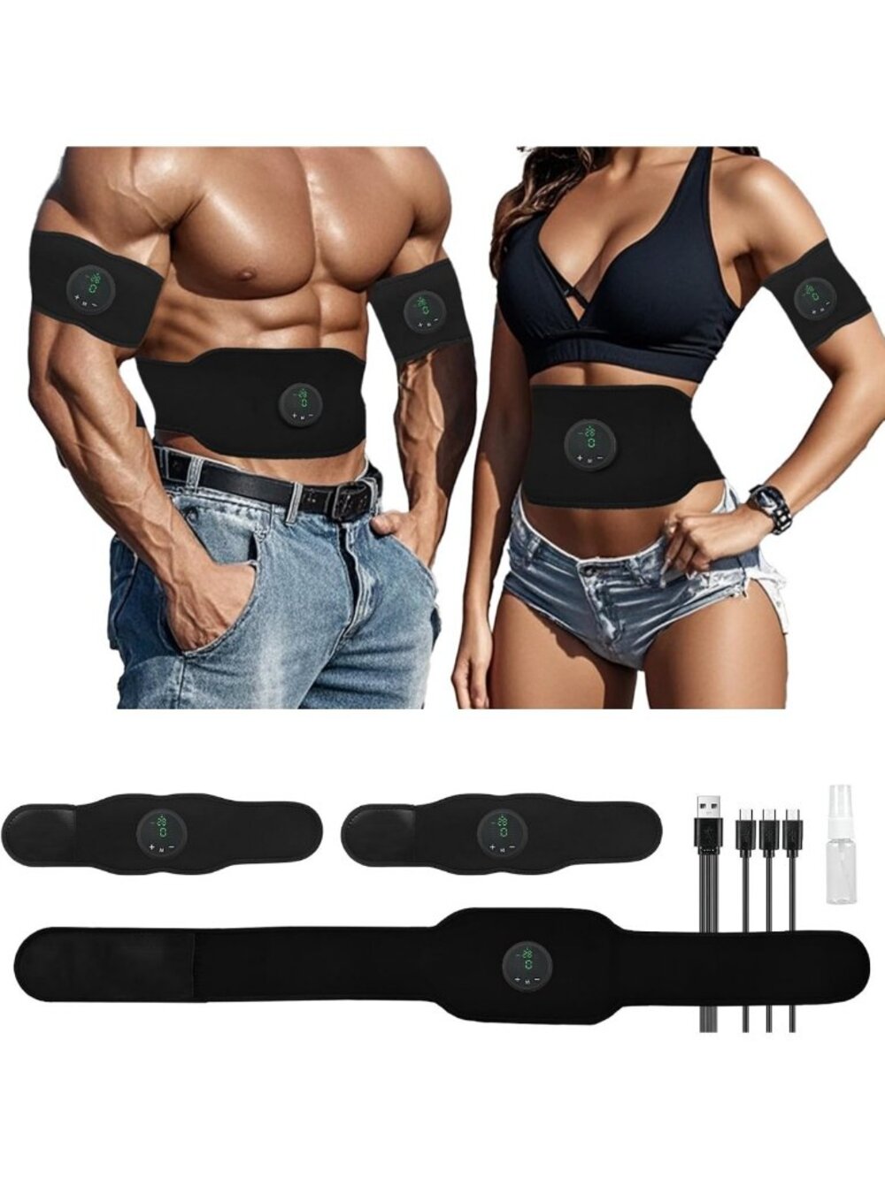 12 Modes Electronic Muscle Stimulator - Ab Toner & Full Body Fitness Trainer